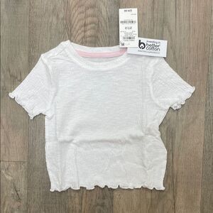 Epic Threads White Short Sleeve Tees with Ruffled Details